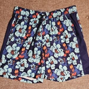 Men's Hurley NWOT Large Floral Swim Shorts for Men With Built In Boxer Briefs
